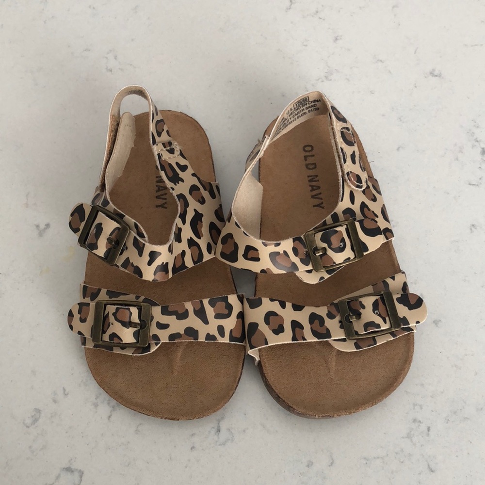 Baby girl cheetah sandals
